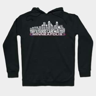 Minnesota Baseball Team All Time Legends Minneapolis City Skyline Hoodie